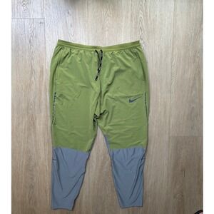 Nike Dri-FIT Swift  Running Pants Mens XXL Green Grey Joggers CU544-326